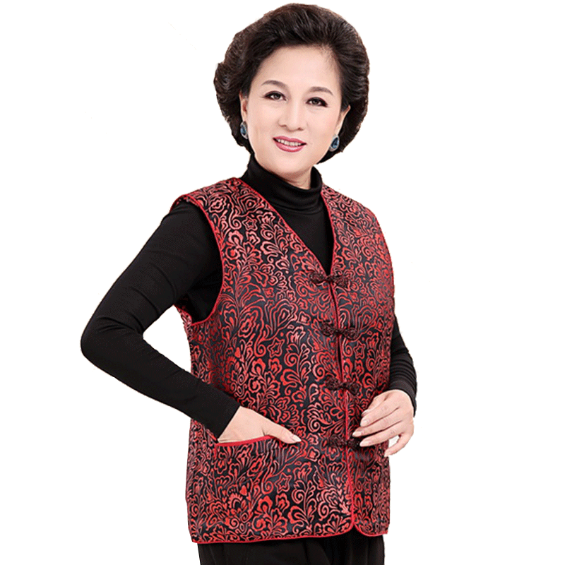 羊毛马甲女士中老年皮毛一体羊皮背心羊剪绒坎肩秋冬季保暖妈妈装