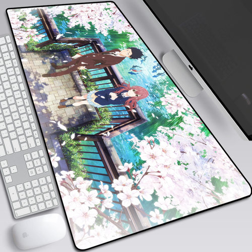 The shape of voice西宫硝子结弦声之形鼠标垫超大锁边办公桌垫