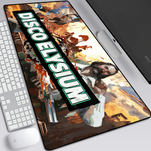 极乐迪斯科鼠标垫Disco Elysium游戏周边超大键盘笔记本办公桌垫