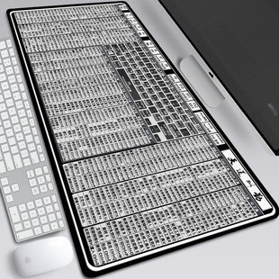 21款办公软件快捷键集合鼠标垫设计程序员键盘化学物理公式书桌垫
