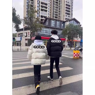 2025冬季国潮美式潮牌GOOD羽绒服秋冬男女宽松加厚面包服棉服情侣