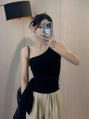 2025新款性感辣妹风吊带背心女内搭外穿带胸垫背心