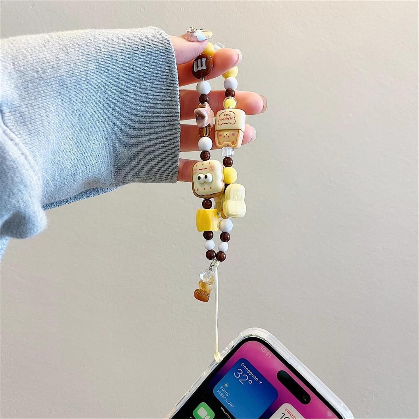 韩国BORA│条纹小狗适用opporeno14手机壳15创意苹果17挂件16pro