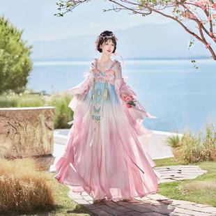 蝶羽 套装 齐胸襦裙汉元 日常春秋季 素中国风古装 唐制原创汉服女