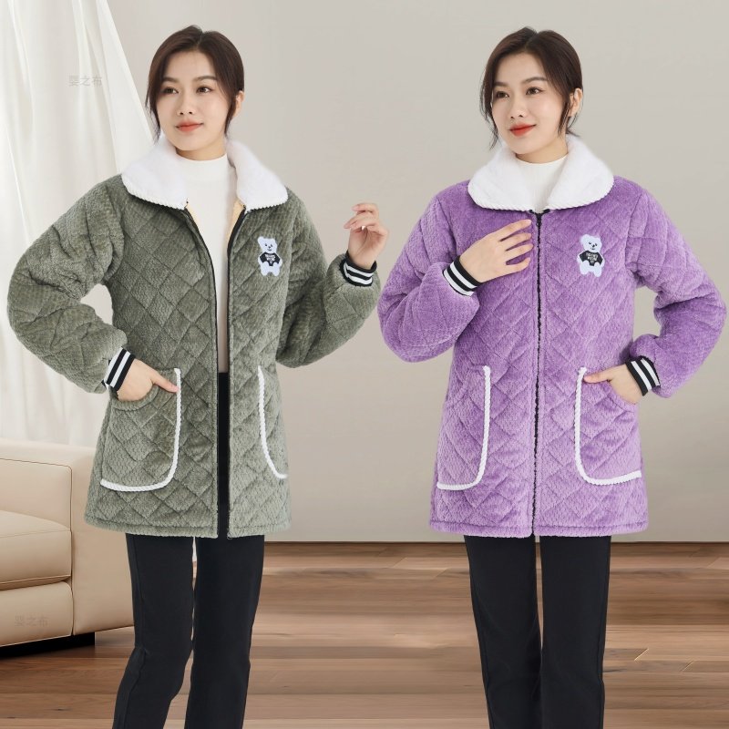 新款罩衣女冬季加绒加厚中长款保暖成人外套干活穿护衣工作服围裙,家庭/个人清洁工具,围裙,淘宝优惠券,粉丝福利购,淘宝优惠卷