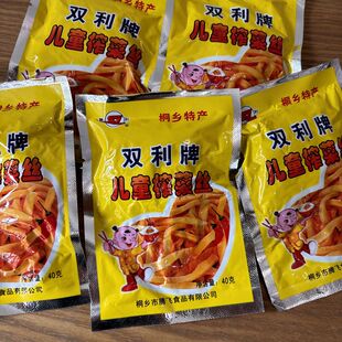 桐乡双利牌儿童榨菜丝 榨菜条 泡菜 酱菜40g包