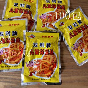 桐乡双利牌儿童榨菜丝 榨菜条 泡菜 酱菜一箱40g100包