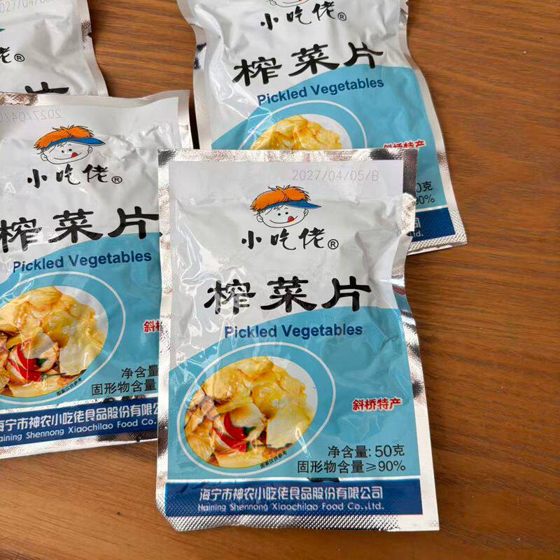 小吃佬榨菜片50g包