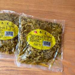 猕猴冬菜500g酱菜榨菜叶芯腌制制作咸菜肉丝桐乡阿能面配料包邮