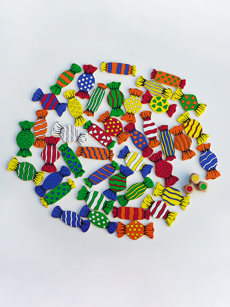 어린이 데스크탑 캔디 컬러 매칭 게임 훈련 집중력 기억 부모-자식 상호 작용 조기 교육 나무 퍼즐