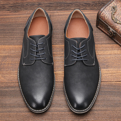 Men Big Size Casual Breathable Leather Shoes 大码男士休闲鞋