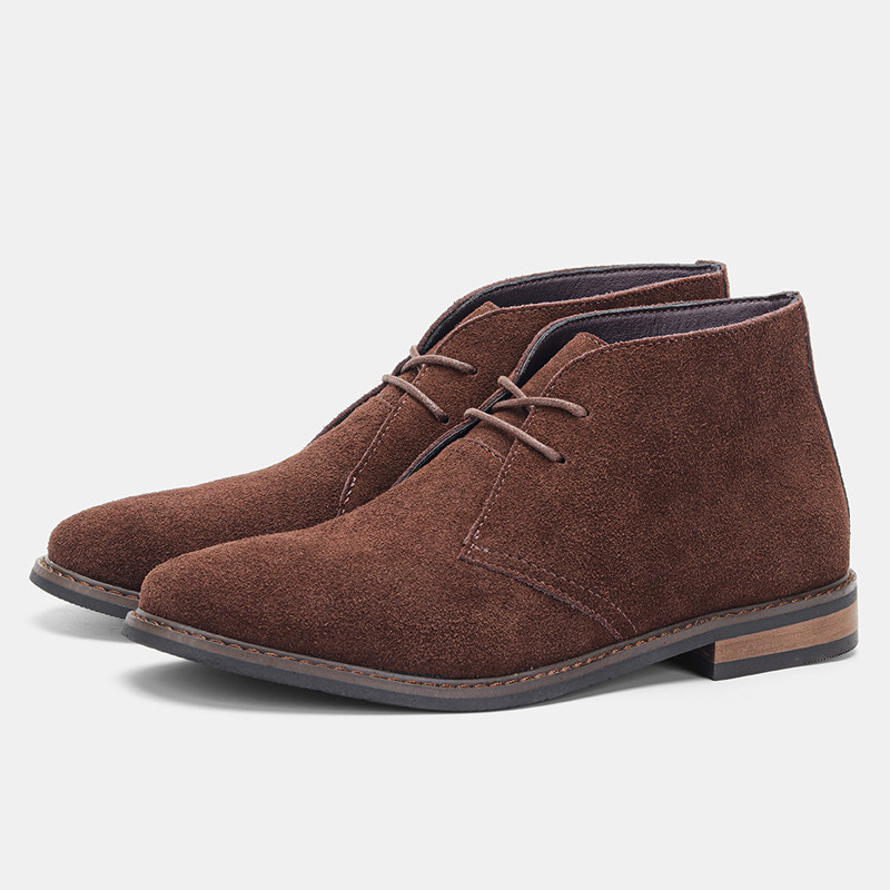 沙漠男靴反绒牛皮真皮鞋 men leather shoes chukka desert boots