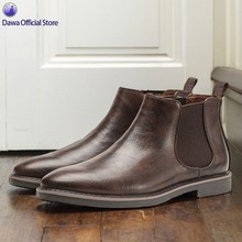Men's Chelsea boots leather 40-46 business shoes 切尔西靴男