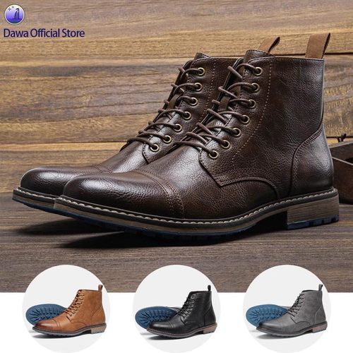 男士高品质复古做旧马丁靴工装鞋