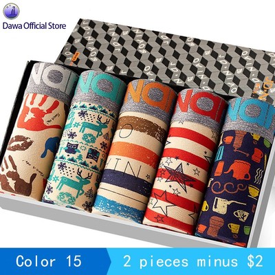 男士内裤纯棉平角裤透气大码裤衩