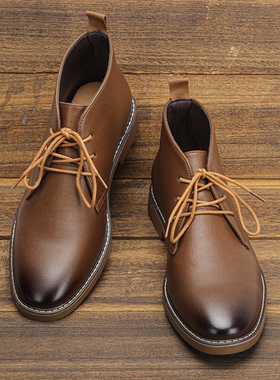 Men Desert Boots Retro American style Male Ankle Boots沙漠靴