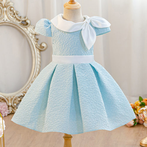 New Sleeveless Jacquard Princess Dress for Girls Formal Gown