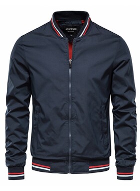Autumn Male Slim Bomber Jacket Men Overcoat Baseball Jackets
