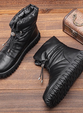 Genuine Leather Winter Women Boots Waterproof Snow Boots 靴