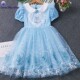 Dress Children Summer 2025 Princess Frozen Elsa Girls Baby
