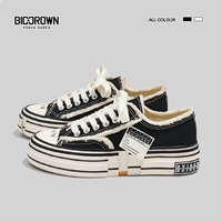 2023 весенняя новая стильная обувь Wu Jianhao's Beggar's Shoes, повседневная парусиновая обувь на толстой подошве, женские универсальные кроссовки нишевого дизайна