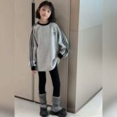 女童长袖 大童kitty卫衣 秋冬加绒打底衫 t恤儿童上衣秋装 2025新款