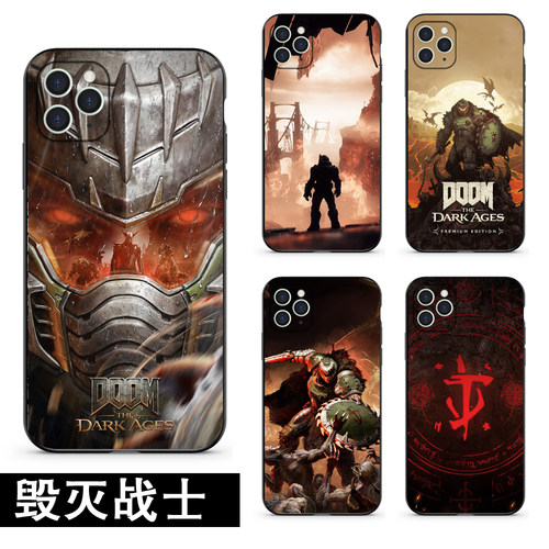 毁灭战士黑暗时代手机壳适用苹果iphone16pro15xs红米note13k80华为p70小米14OPPO一加毁灭战士硅胶软壳
