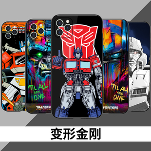变形金刚手机壳适用苹果16oppo华为荣耀vivo小米realme红米一加iphone15note12k60擎天柱霸天虎玻璃硅胶软壳