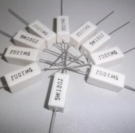 卧式 白色 5W 水泥电阻 0.6R欧 0.6RJ 瓷电阻 5瓦 电阻 1包10个