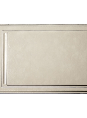 现代轻奢简约极简意式办公区台面桌垫装饰品样板间书房皮革垫子