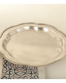 印度进口黄铜装饰盘中古风复古风纯铜果盘样板间售楼处少众黄铜盘