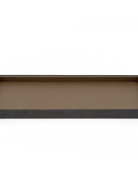 不锈钢+皮革现代简约客厅托盘