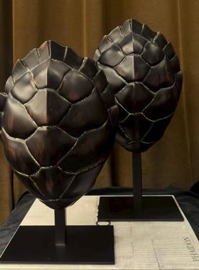 中古风复古风原创龟壳装饰品摆件样板间售楼处少众创意龟壳装饰品