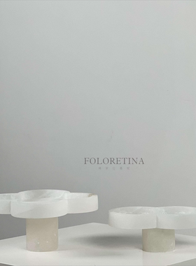 现代轻奢简约进口西班牙云石果盘托盘样板间茶几天然石材收纳盘