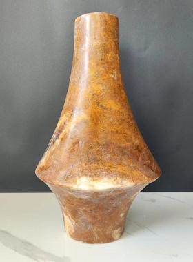 现代简约大理石花器装饰摆件