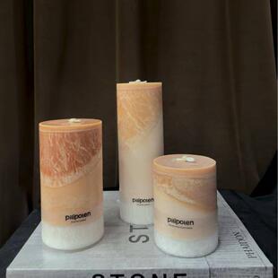 中古风复古风手工DIY蜡烛样板间少众装饰品蜡烛摆设烛光晚餐蜡烛