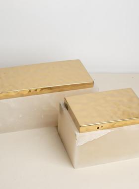 现代简约大理石花器摆件