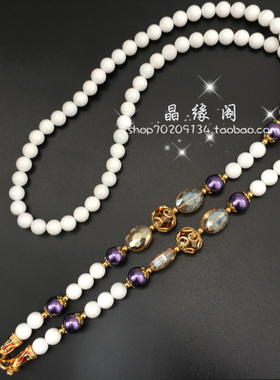 白车区水晶仿紫珍珠泰国佛牌链子泰国佛牌专用项链毛衣链男女款