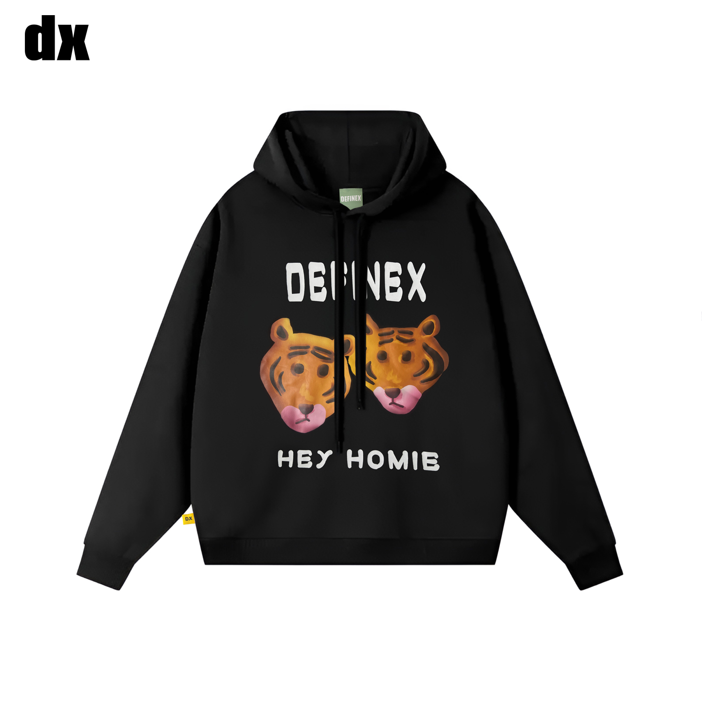 DX潮牌卡通囧囧虎连帽长袖卫衣