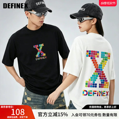 DEFINEX情侣款dx印花T恤