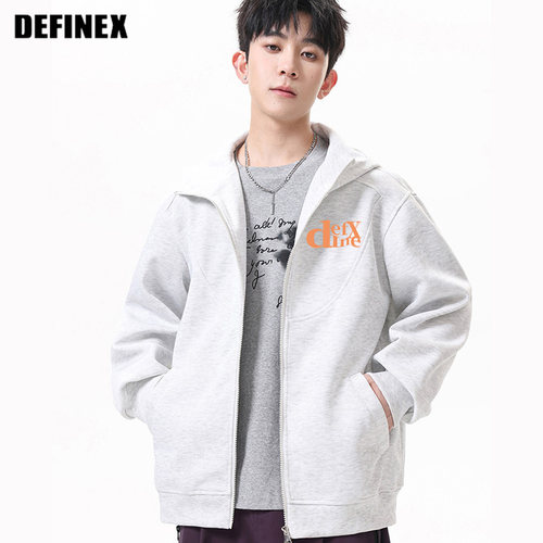 DEFINEX印花连帽dx卫衣开衫外套