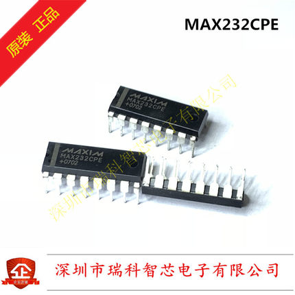 MAX232 MAX232EPE MAX232CPE RS232串口芯片 直插DIP-16 原装进口