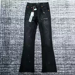 Purple Board Brand New Trendy Brand Anti-Wear Paint Slim Casual Skinny Jeans with Slight Flare