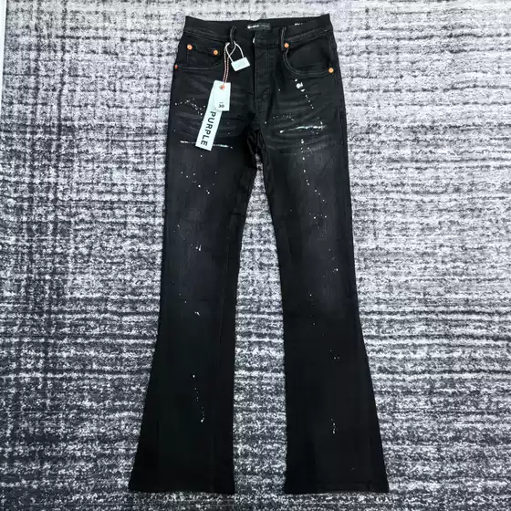 Purple Board Brand New Trendy Brand Anti-Wear Paint Slim Casual Skinny Jeans with Slight Flare