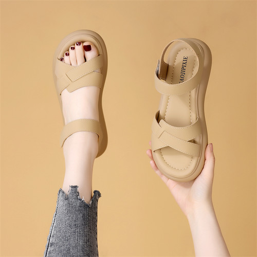 平底罗马凉鞋女夏季软底踩屎感