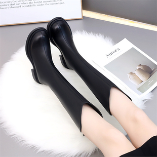 百搭软底防滑瘦瘦长靴显瘦V口大码 不过膝长筒靴女秋季 2025新款