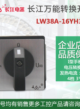 原装 江阴长江万能转换开关LW38A-16YH3/3 16A 选择开关 电压转换