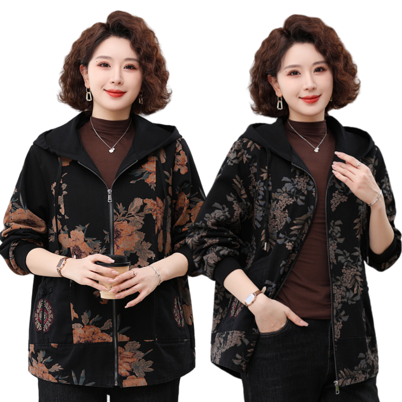 女士短外套2025春装新款韩版宽松小个子牛仔上衣妈妈秋冬百搭夹克