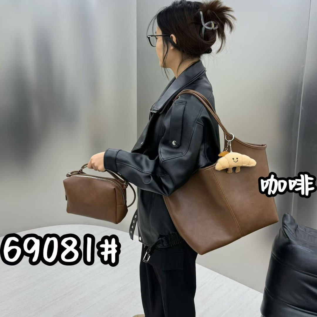 软皮质感大容量托特包女单肩斜挎高级感腋下子母包,箱包皮具/热销女包/男包,单肩包,淘宝优惠券,粉丝福利购,淘宝优惠卷