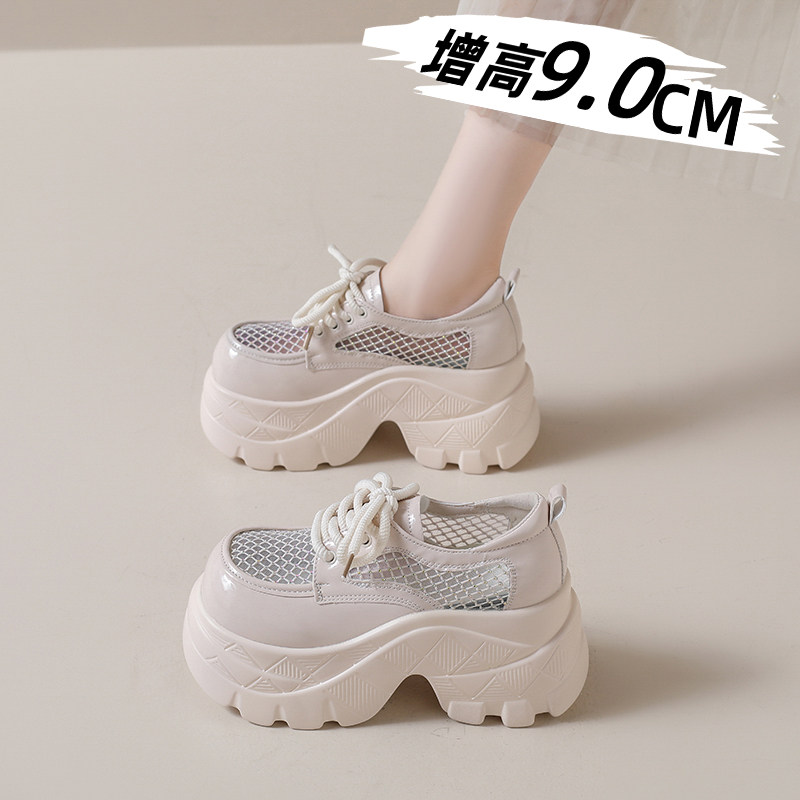 夏季网面透气小皮鞋女2026图片